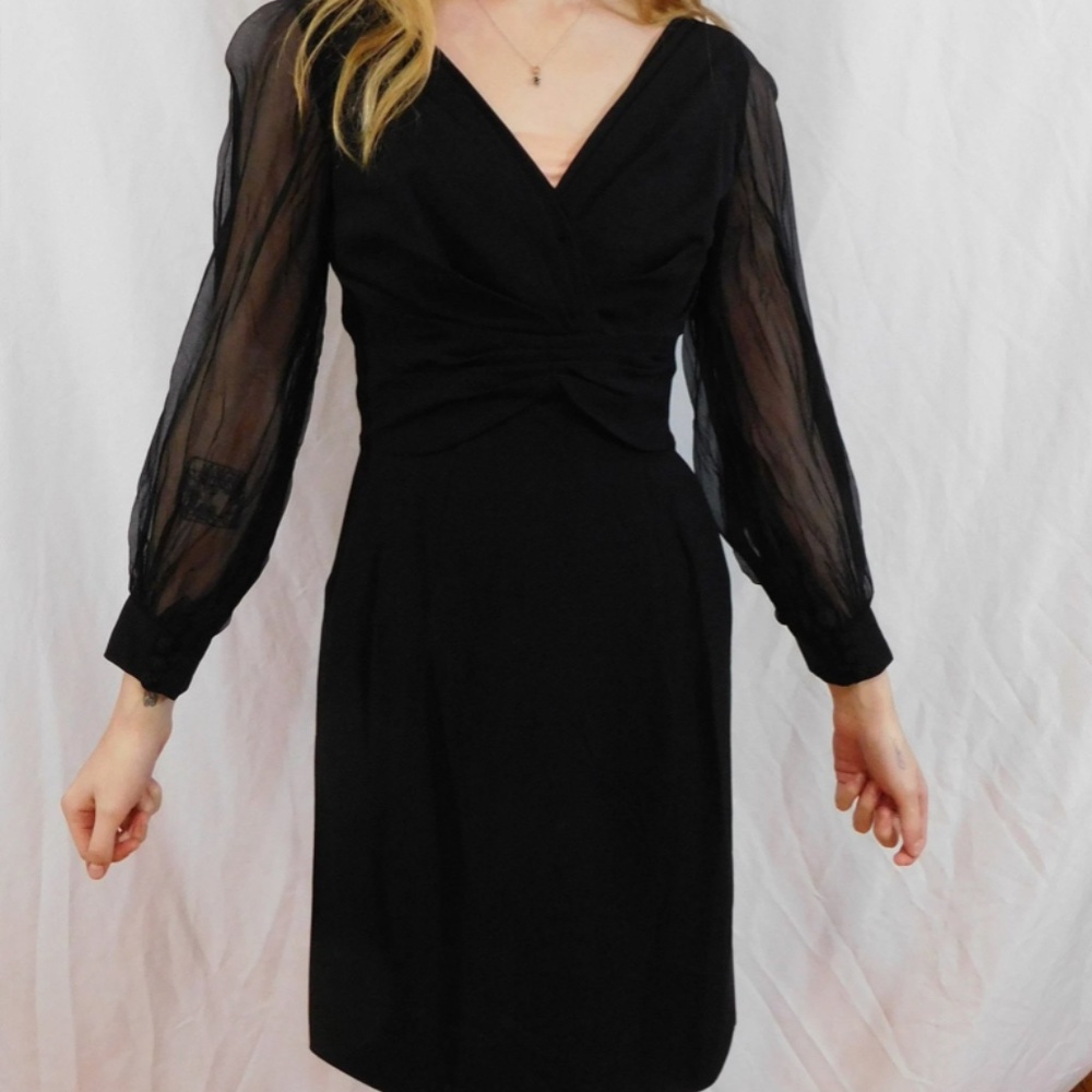 vintage black cocktail dress